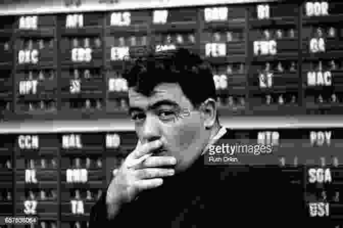 A Black And White Portrait Of Jimmy Breslin, A Man With A Cigarette In His Hand, Looking Thoughtfully Into The Distance. The World Of Jimmy Breslin