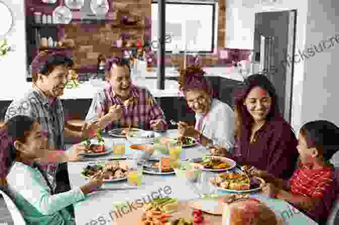 A Family Sitting Around A Dinner Table, Smiling And Enjoying Their Meal. Celebrating The Seasons With The Yorkshire Shepherdess: Farming Family And Delicious Recipes To Share