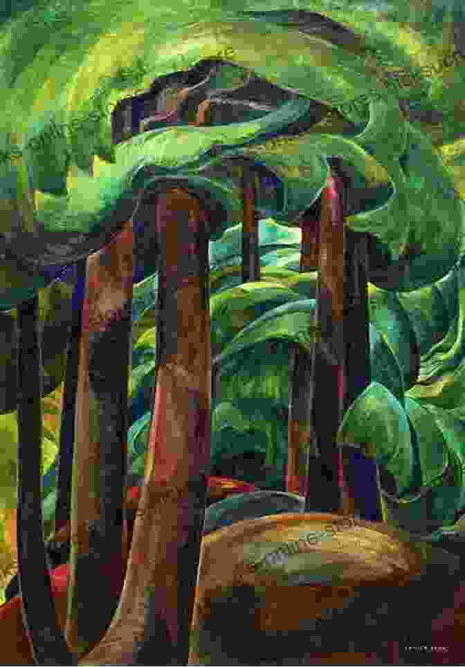 A Painting By Emily Carr Depicting A Vibrant Forest Scene With Towering Trees, Lush Vegetation, And A Playful Sense Of Movement. Emily Carr: Rebel Artist (Quest Biography 2)