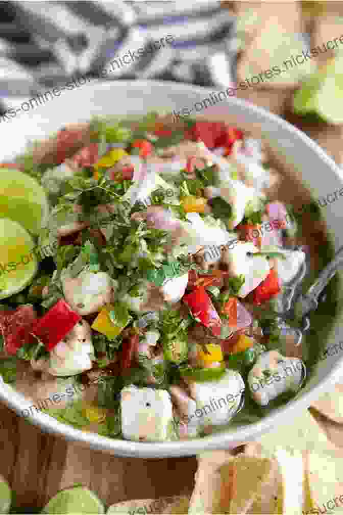 A Refreshing Plate Of Ceviche, Featuring Raw Fish Marinated In Lime Juice, Onions, And Cilantro JGV: A Life In 12 Recipes