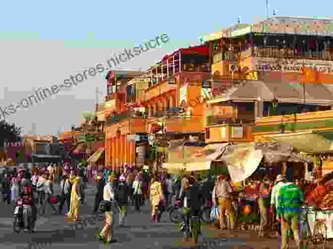 A Vibrant Street Scene In Marrakech, Morocco Memories From Morocco And Beyond