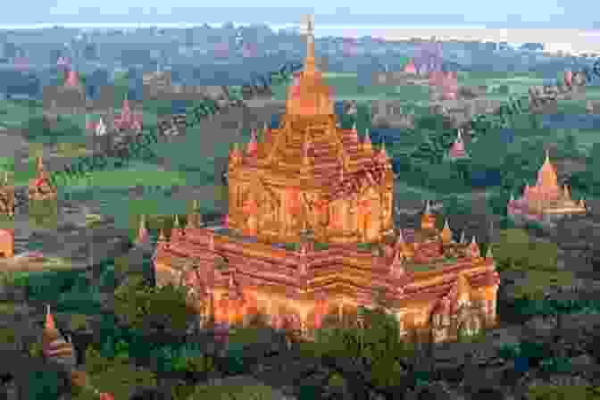 Aerial View Of Lanta Bur, Myanmar, With Its Ancient Temples And Pagodas Amidst The Lush Green Landscape The Shadows Of Lanta Bur