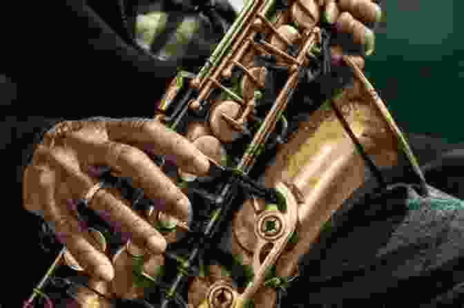 Jazz Musician Playing Saxophone Card Magic Jazz With Rhythm