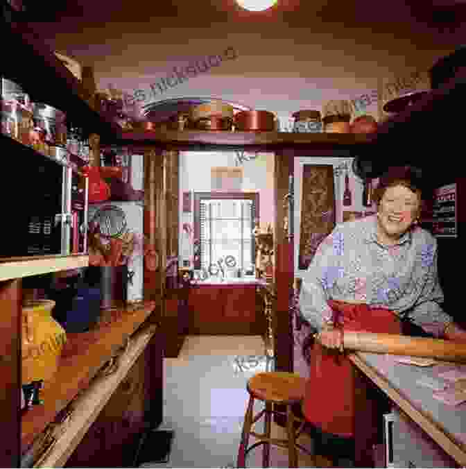 Julia Child In Her Kitchen, Demonstrating A Cooking Technique Backstage With Julia: My Years With Julia Child