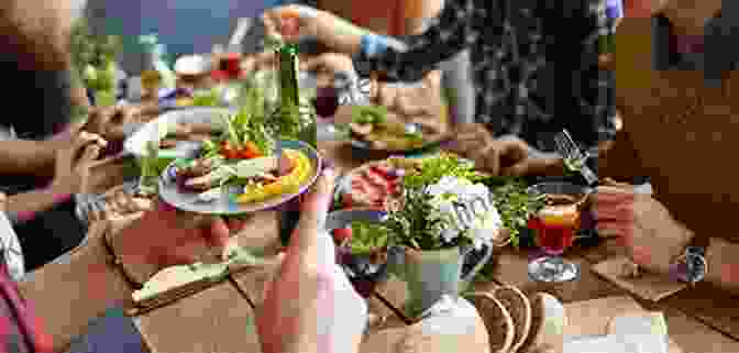 Oil Painting Depicting A Vibrant Social Gathering Of People Eating And Drinking At A Long Table, With Intricate Details And Expressive Figures Don T Sing At The Table: Life Lessons From My Grandmothers