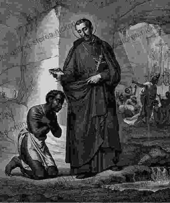 Saint Peter Claver, A Jesuit Priest, Stands In A Field Surrounded By Enslaved People, Offering Them Comfort And Support. The Life Of St Peter Claver S J : The Apostle Of The Negroes